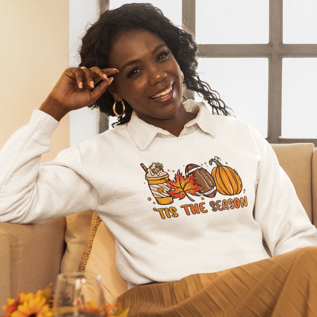 Tis the Season Football Pumpkin Fall Sweatshirt (Tis the Season Football Pumpkin Fall Sweatshirt)
