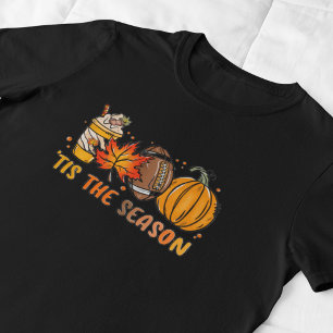 Tis the Season Football Pumpkin Fall T-Shirt
