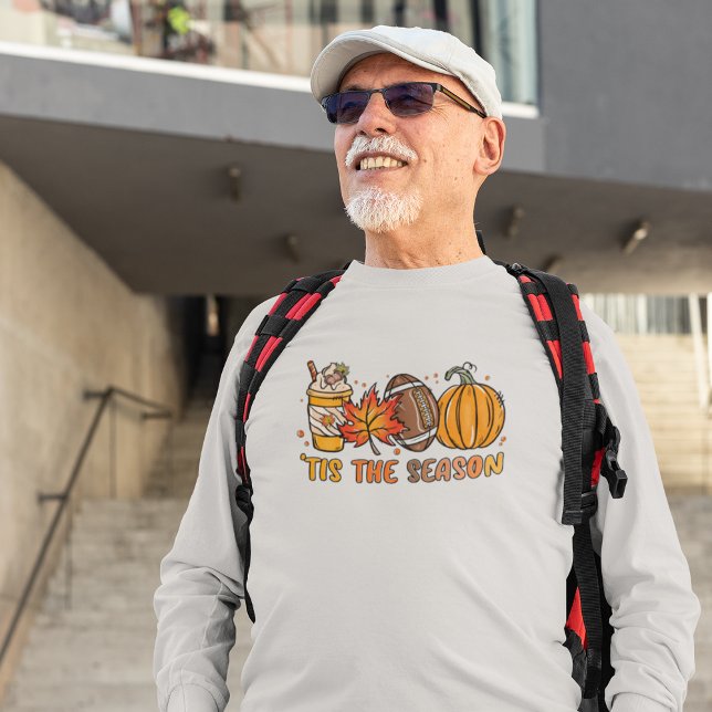 Tis the Season Football Pumpkin Fall  T-Shirt (Tis the Season Football Pumpkin Fall T-Shirt)