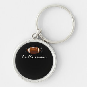Tis The Season Football  - Retro Football Game Day Key Ring