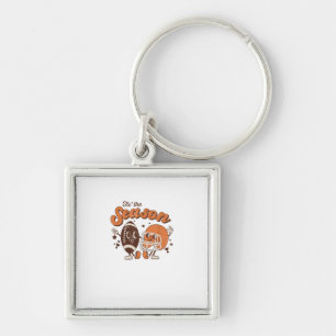 Tis The Season Football Retro Halloween Creative S Key Ring