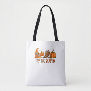 Tis’ The Season Football Sport Autumn Pumpkin Than Tote Bag