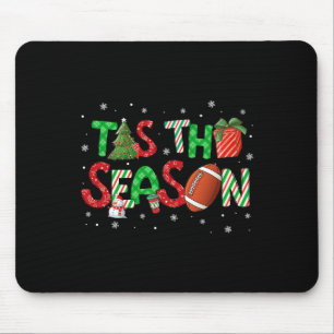 Tis The Season Football Xmas Tree Coffee Merry Chr Mouse Pad