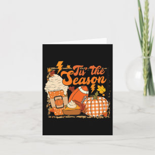 Tis The Season Footll Footll Fall Thanksgiving Card