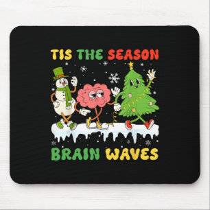 Tis The Season For Brain Waves Christmas Neurology Mouse Pad