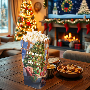 'Tis the season for Christmas Movies popcorn Favour Box