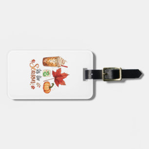 Tis the Season for Crak Dot Bam Fall Coffee Luggage Tag