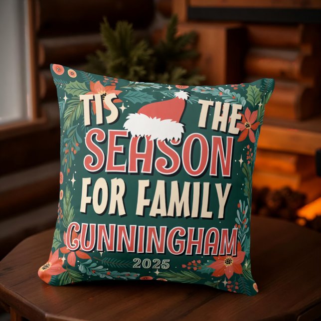 Tis the Season for Family Festive Christmas Cushion (Creator Uploaded)