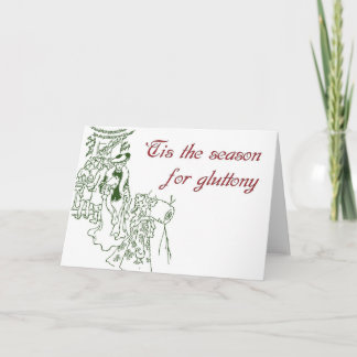 'Tis the Season for Glutton - Christmas Card