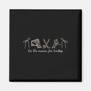 Tis The Season For Hockey Game Day Sports Lover  Magnet