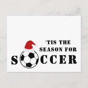 'Tis The Season For Soccer   Christmas Postcard