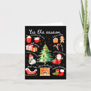 Tis The Season For Women Men Boys Youth Christmas Card