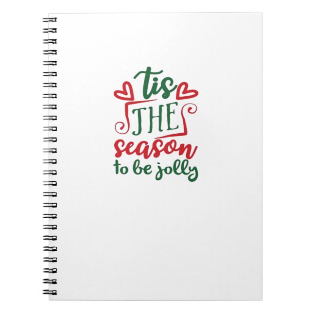 Tis The Season Funny Trendy Notebook (Front)