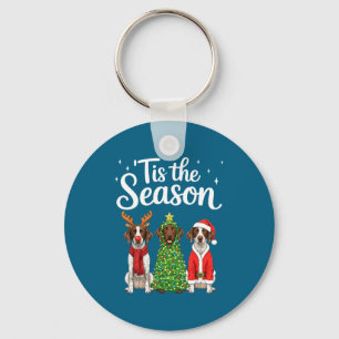 Tis The Season German Shorthaired Inter Christmas  Key Ring