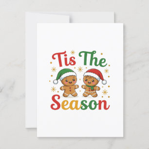 Tis The Season Gingerbread Men Postcard