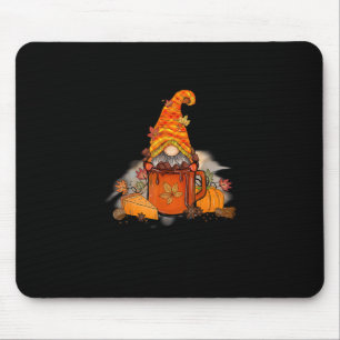 Tis The Season Gnomie Fall Coffee Retro Vintage Th Mouse Pad