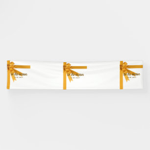 Tis The Season Gold 2.5x12 Vinyl Banner