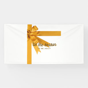 Tis The Season Gold 4x8 Vinyl Banner