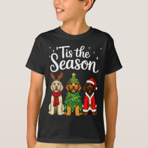Tis The Season Goldendoodle Christmas Santa Doodle T-Shirt