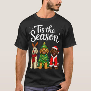 Tis The Season Goldendoodle Christmas Santa Doodle T-Shirt
