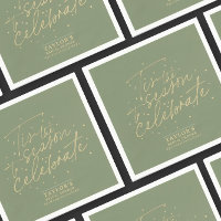 Tis the Season Green Moss Winter Bridal Shower 