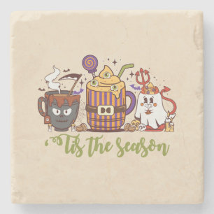 ‘Tis the Season Halloween Cup Trio Stone Coaster