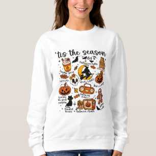 Tis the Season Halloween Doodles – Cute Spooky  Sweatshirt