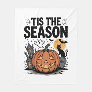 Tis the Season Halloween Fleece Blanket