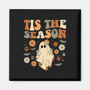 Tis The Season Halloween Ghost Outfit Costume Retr Magnet