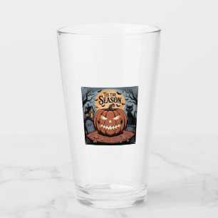 Tis the Season Halloween Glass