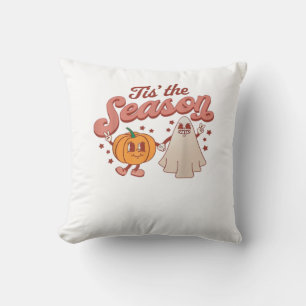 Tis The Season Halloween Halloween Vintage Spooky Cushion