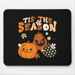 Tis The Season Halloween Pumpkin Season Spooky Ret Mouse Pad