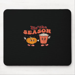 Tis The Season Halloween Spice Fall Autumn Pumpkin Mouse Pad