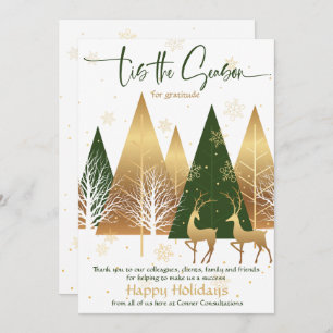 'Tis the Season Happy Holidays Business Greeting Invitation