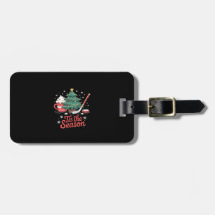 Tis The Season Hockey Coffee Tree Hockey Christmas Luggage Tag