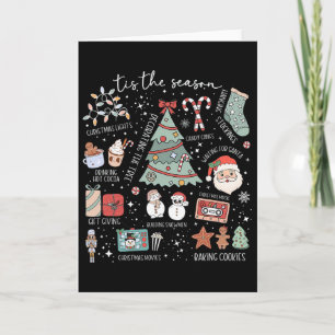 Tis The Season Hockey Coffee Xmas Tree Ice Hockey Card
