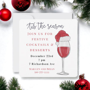 Tis the Season Holiday Cocktail Party Invitation