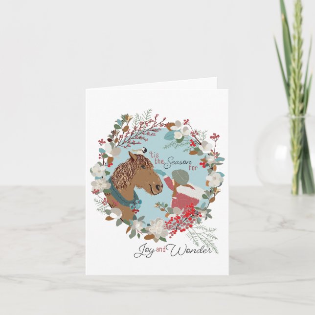 'Tis the Season Holiday Greeting Or Thank You Card (Front)