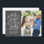Tis The Season Holiday Photo Card<br><div class="desc">Celebrate the season with this modern and stylish holiday card from Berry Berry Sweet. Visit www.berryberrysweet.com for more design options.</div>