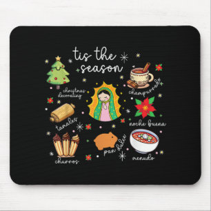 Tis The Season Mexican Christmas Feliz Navidad Xma Mouse Pad