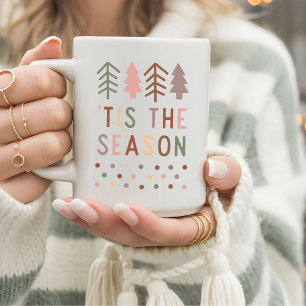 ’Tis the Season Minimalist Christmas Trees Coffee Mug