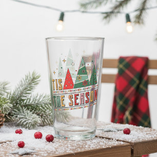 Tis The Season Modern Christmas Trees Glass