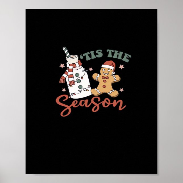 Tis The Season New Years Funny Christmas Poster (Front)