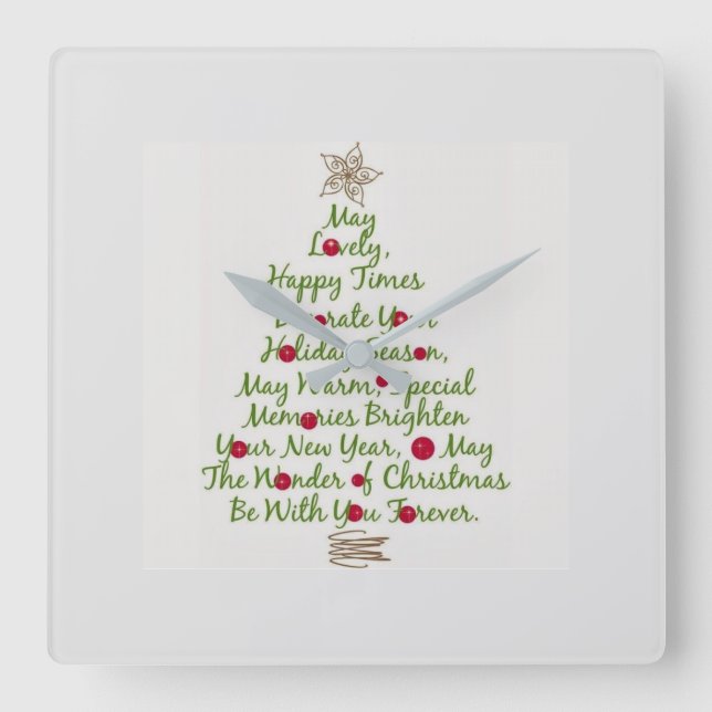 ****TIS' THE SEASON OF CHRISTMAS**** CLOCK (Front)