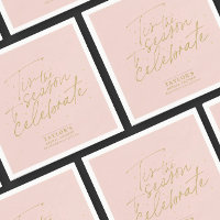 Tis the Season Pale Pink Winter Bridal Shower