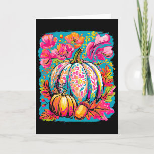 Tis The Season Pumpkin Autumn Fall Y'all Leaves Th Card