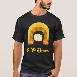 Tis The Season Pumpkin BoHo Rainbow Fall Thanksgiv T-Shirt