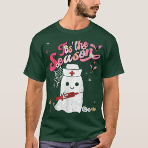 Tis' the Season Pumpkin Boo 60s 70s Hippie Hallowe T-Shirt
