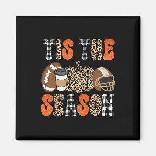 Tis The Season Pumpkin Leaf Latte Fall Thanksgivin Magnet