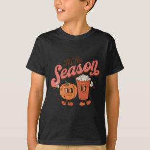 Tis The Season Pumpkin  Spice Fall Autumn Hallowee T-Shirt